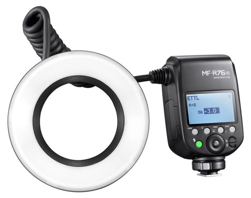 Godox MF R76N TTL Macro Ring Flash Nikon Immagine del prodotto 