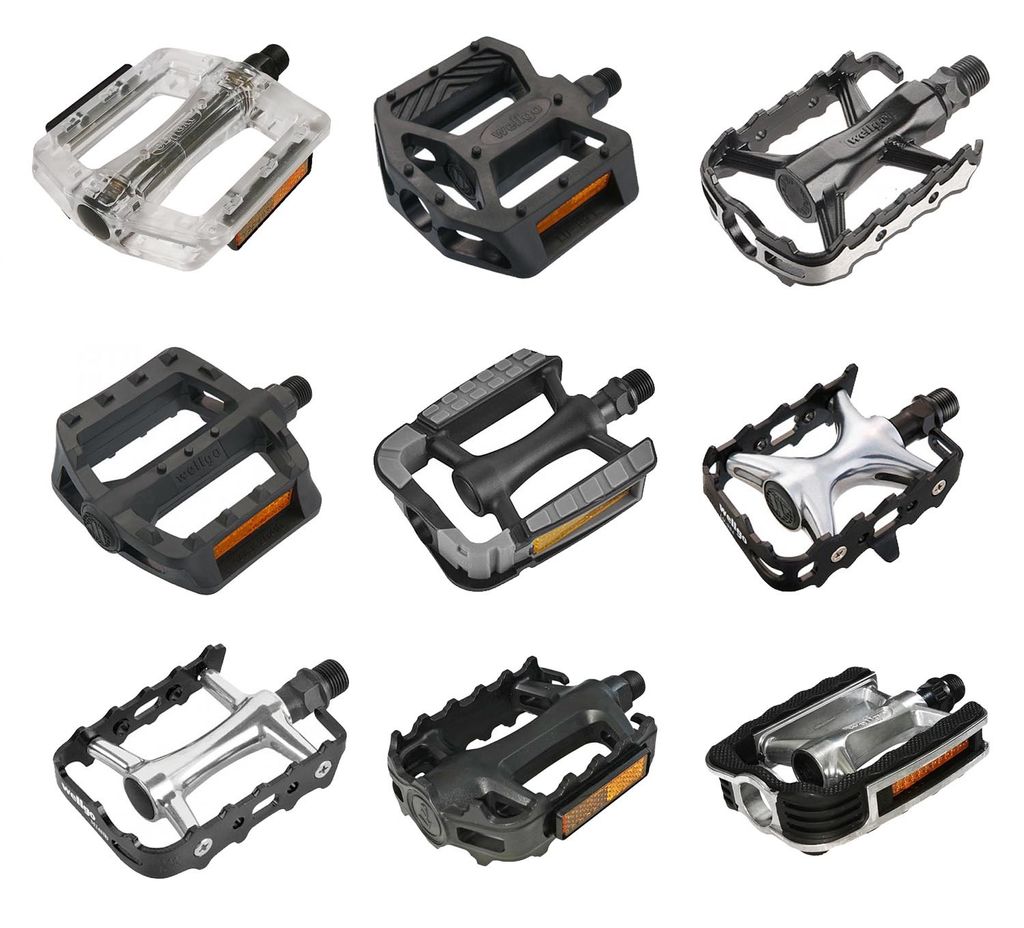 VDP 1 Paar Wellgo Trekking City MTB BMX Pedale Fahrradpedale rutschfest Pedale Fahrrad (LU214 - Trekking/MTB), Auswahl:LU941 - Kinderpedale