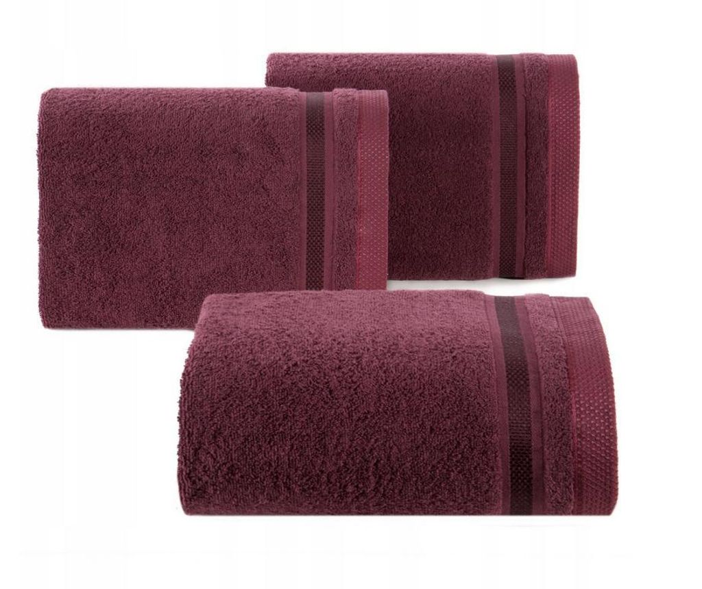 Großes Badetuch 100x150 cm – Bordeauxrot – 500 GSM Baumwolle – Saugstark & Weich