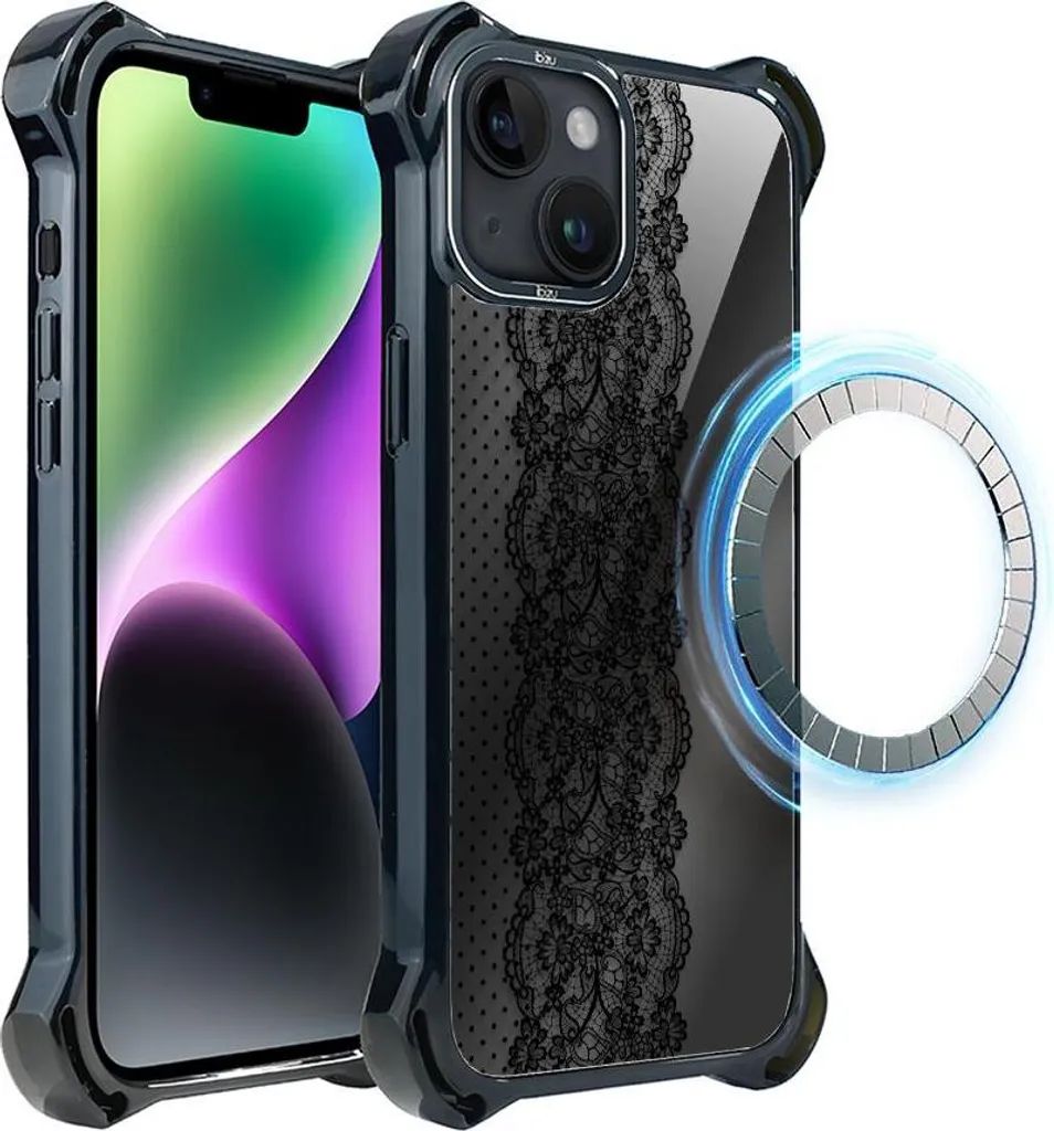 Cover iPhone 14 Plus IBIZU DropGuard Ultra MagSafe Blu Notte