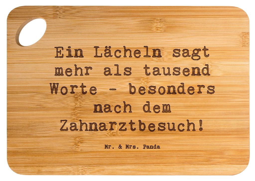 Mr. & Mrs. Panda Holzbrett Spruch Zahnärztin Lächeln - Transparent - Geschenk, Beruf, personalisierte Geschenke, Berufsalltag, Dentalhygienikerin...