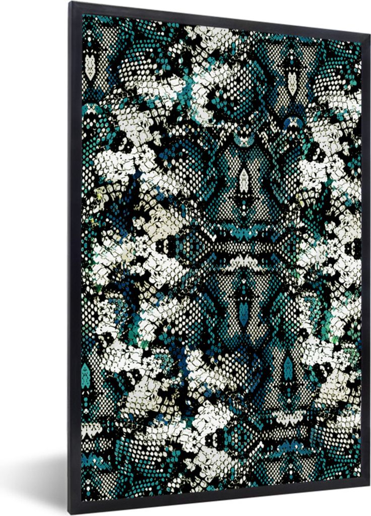 MuchoWow Gerahmtes Poster Reptilien - Tiere - Haut 20x30 cm - Poster mit Schwarzem Bilderrahmen Wandposter Rahmen Foto Bilder - Drucken - Bilder ...