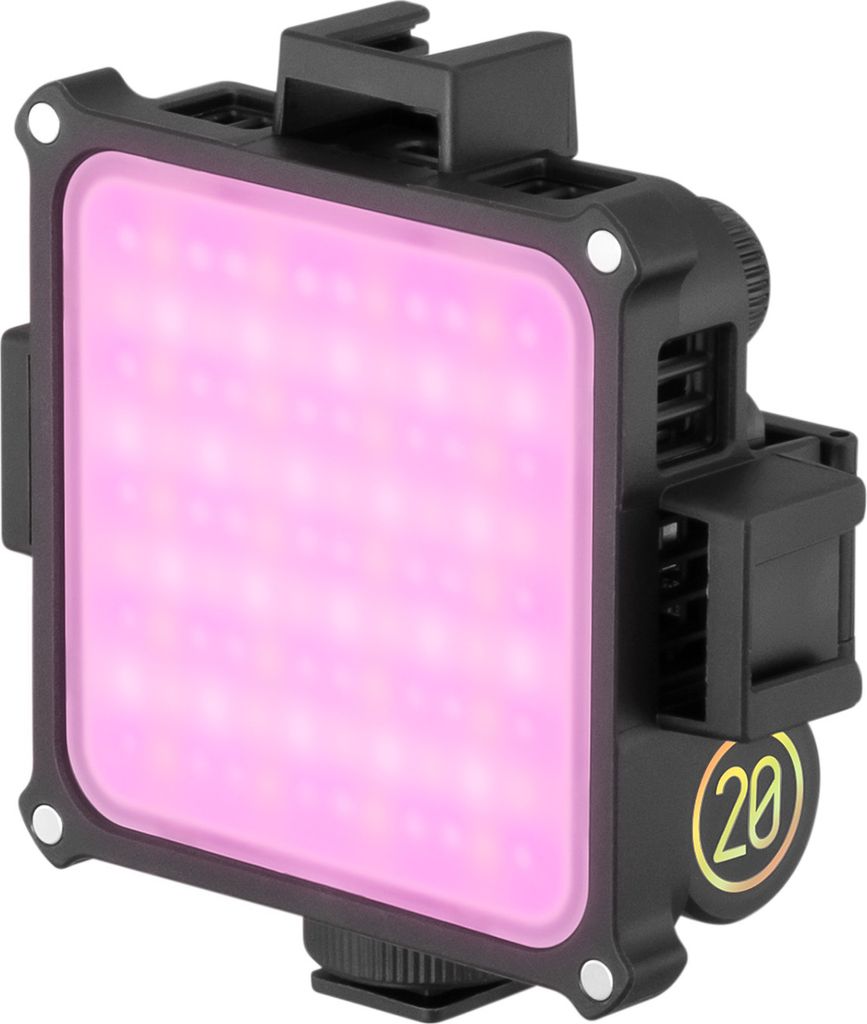 ZHIYUN M20C RGB Pocket LED Video 20 W Fotografie Fuelllicht 2500 K-10000 K Dimmbar CRI 94+ Magnetische Rueckseite Eingebaute 16 Lichteffekte APP-St...