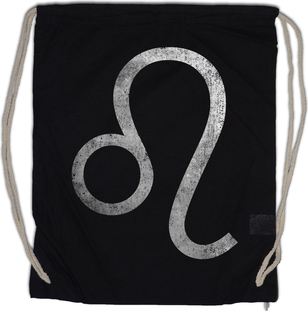Urban Backwoods Zodiac Sign Leo, Turnbeutel, Farbe: Schwarz
