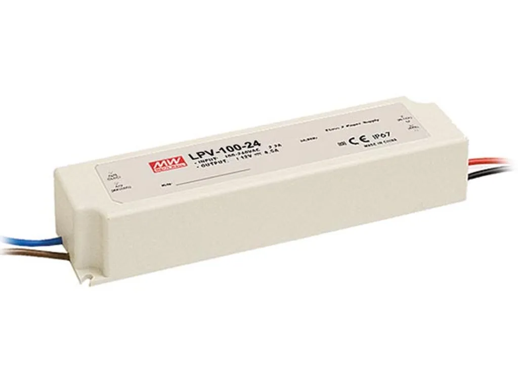 Alimentation 24V 100W IP67 LPV-100-24 Mean Well Haute Performance