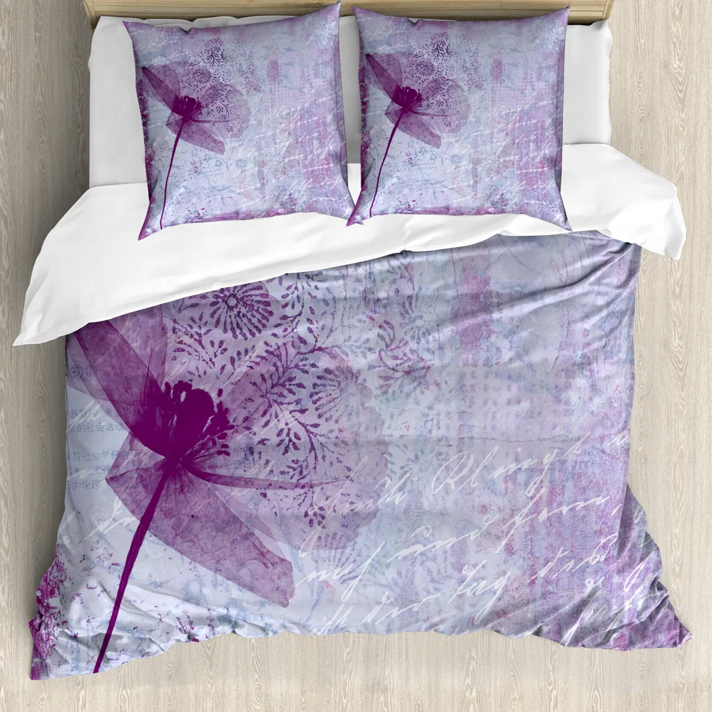 Copripiumino ABAKUHAUS Poppy Purple 155x220 - Urban Bedding Style