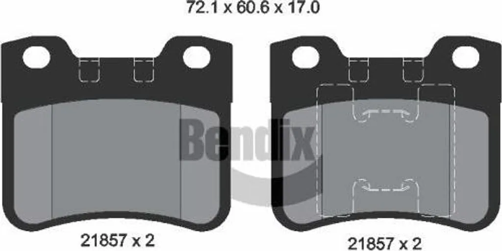 Plaquettes de Frein BENDIX BPD1506 OE 1617248980 pour AX Saxo et 106