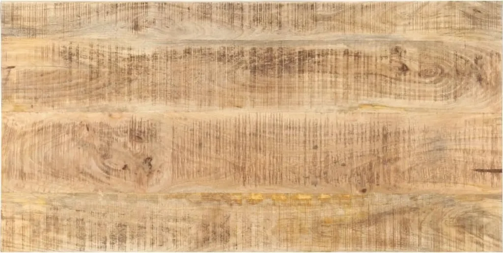 The Living Store Piano del tavolo in legno massiccio Mango 25-27 mm 100x60 cm