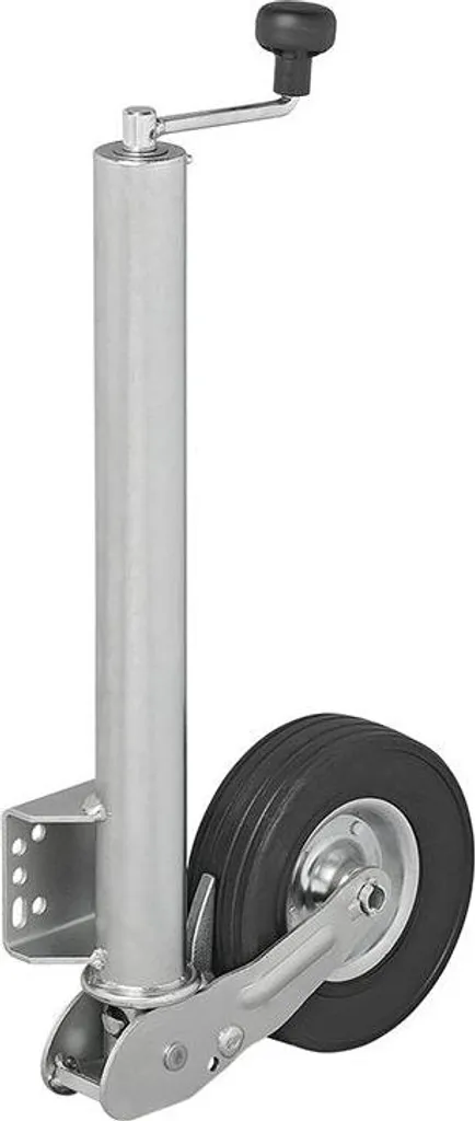 Roue jockey pneu increvable et jante métal robuste 300kg pliable