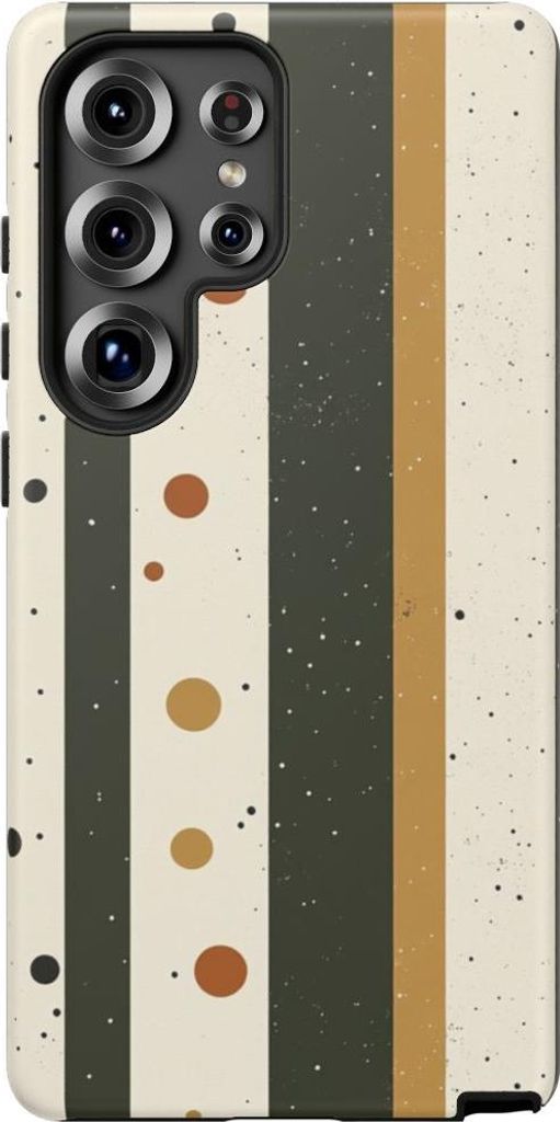 Retro-Streifen und Punkte – Hülle Kompatibel mit Samsung Galaxy S25 Ultra