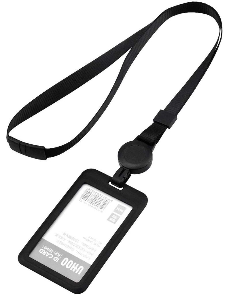 Ausweishalter/Kartenhalter mit Lanyard, abnehmbarer Ausweishalter aus Kunststoff, wasserdichter Ausweishalter, Kartenhalter für Arbeitskarten für...