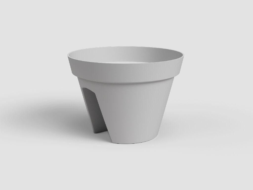 Artevasi Capri Balcony Pot, Šedá, 10 L, 450 mm, 300 mm, 300 Obrázok produktu 