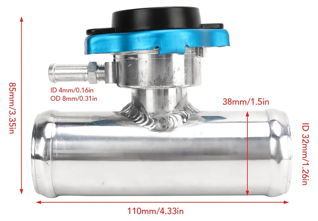 Adaptateur remplissage radiateur 38 mm pour circuit refroidissement voiture - 18