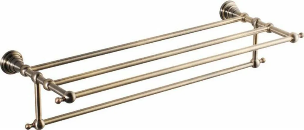 Porte-serviettes 600 mm Bronze pour Salle de Bain Rétro ou Classique