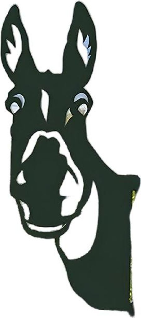 INF Metall Esel Gartendekoration - Rustikale Bauernhof Tier Hofkunst Deko