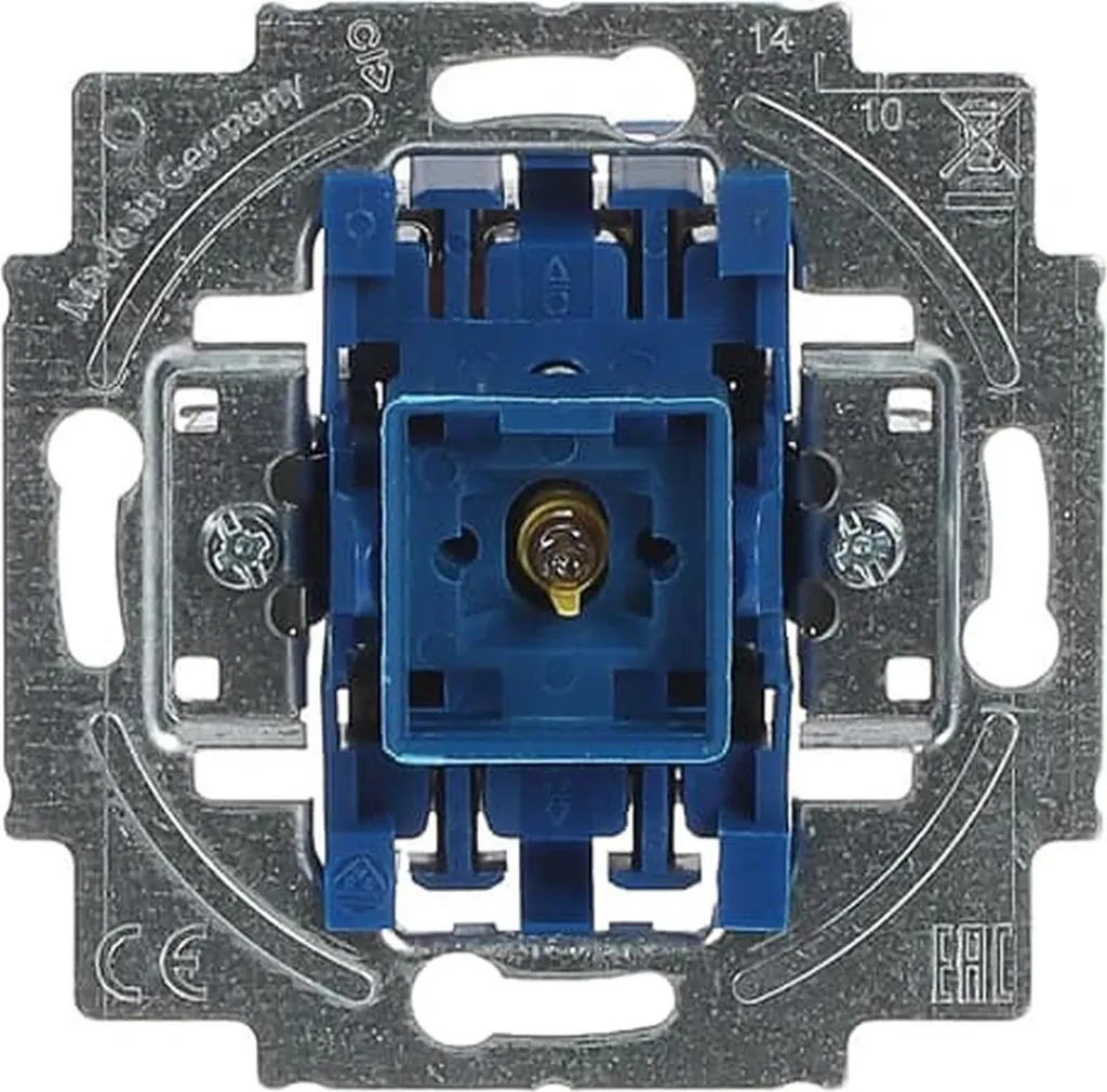 Bouton-poussoir à bascule encastré pour circuit d'éclairage