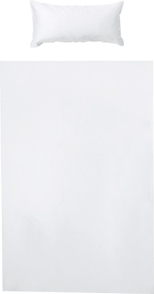 Erwin Müller Bettwäsche Amberg" weiß 1x 135x200 cm + 1x 40x80 cm"