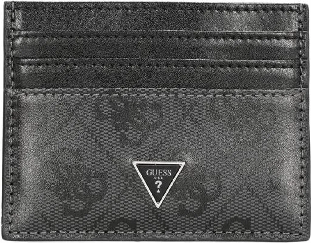Porte-cartes Guess Mito : Design 6cc de 10cm - Noir tendance