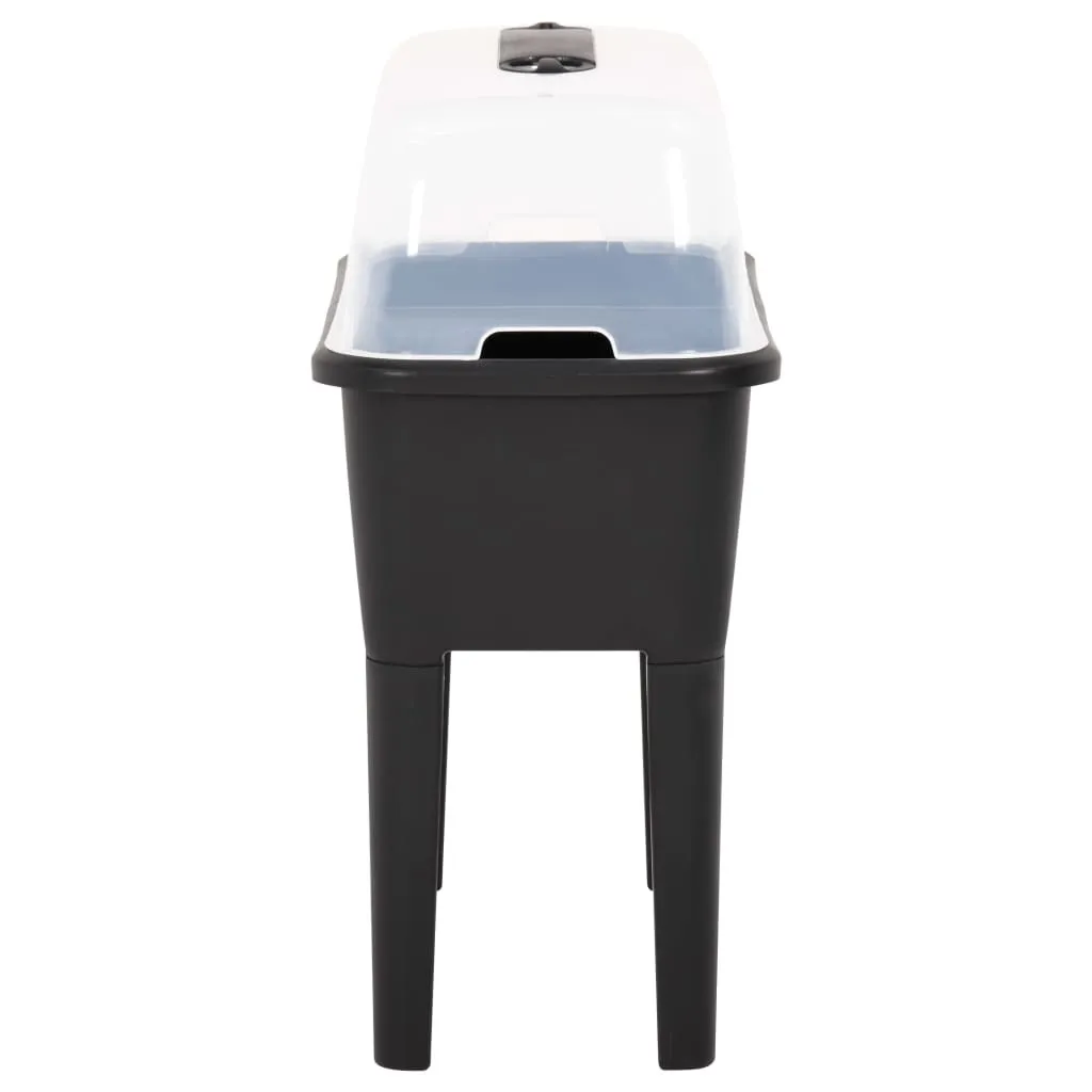 Carré potager surélevé en plastique résistant 77 cm pour Balcon - 3