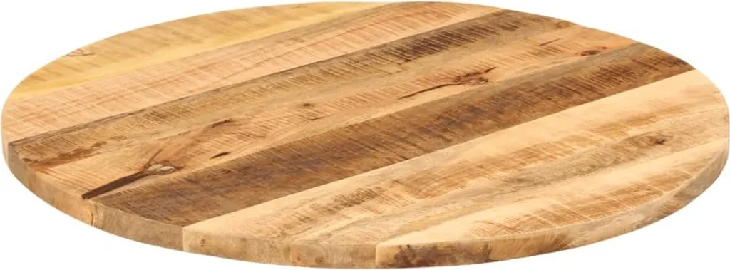 SYFAX Piano Tavolo Legno Mango Ø 70cm - Calore Naturale e Design Rotondo