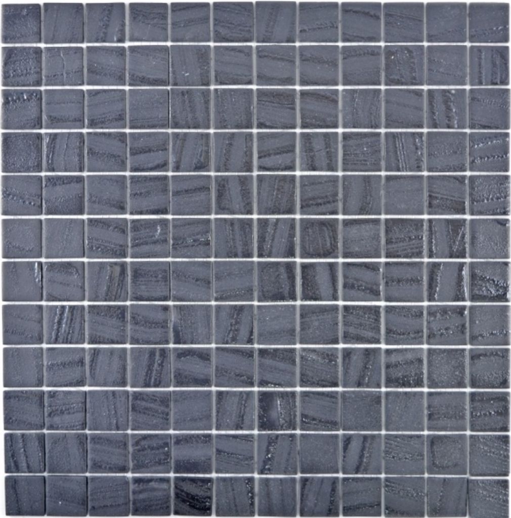 Mosaikfliese ECO Recycling GLAS ECO schwarz anthrazit MOS360-03_f | 10 Mosaikmatten
