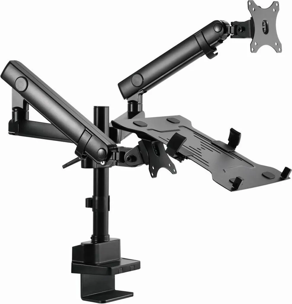 Gembird MA-DA3-02 Bras de moniteur 17-32 avec support PC portable noir