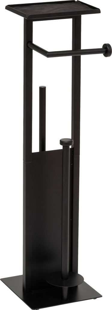 5 five simply smart - Abroller "glass" mit reserve und bürste schwarz 19,5x18cm