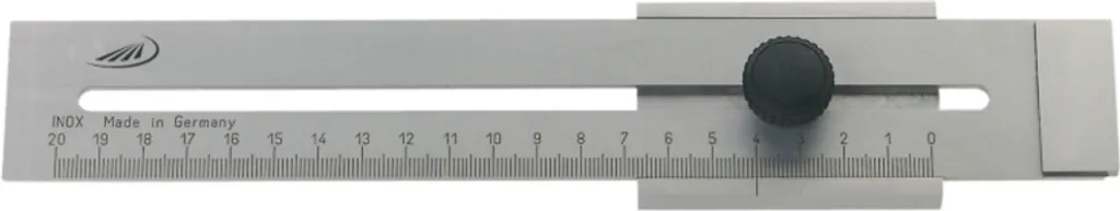 Trusquin de traçage HELIOS PREISSER 0321305 en acier inoxydable 200mm