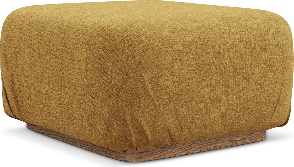 Pouf - Hocker - Chenille - Senf - AILANI