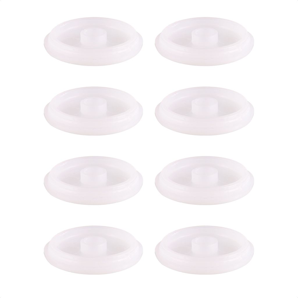 WAGNER QuickClick Kunststoffgleiter antirutsch STOPP - 8er-Set Ersatzgleiter Ø 40 mm - für Basis Ø 40 mm - DE Ware - 15826700