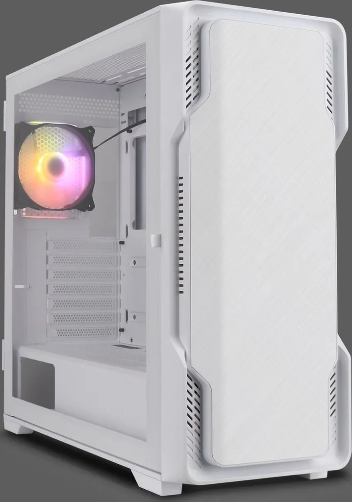 Nanoxia DS-9G-W MIDI Tower ARGB - Bianco, Elegante, USB-C e Vetro