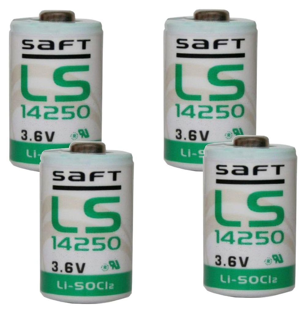4x Lithium Batterie Saft LS14250 1/2AA 3,6Volt Produktbild 