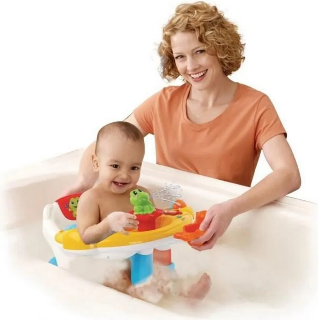 Siège de bain interactif VTech avec tableau d'éveil et ventouses