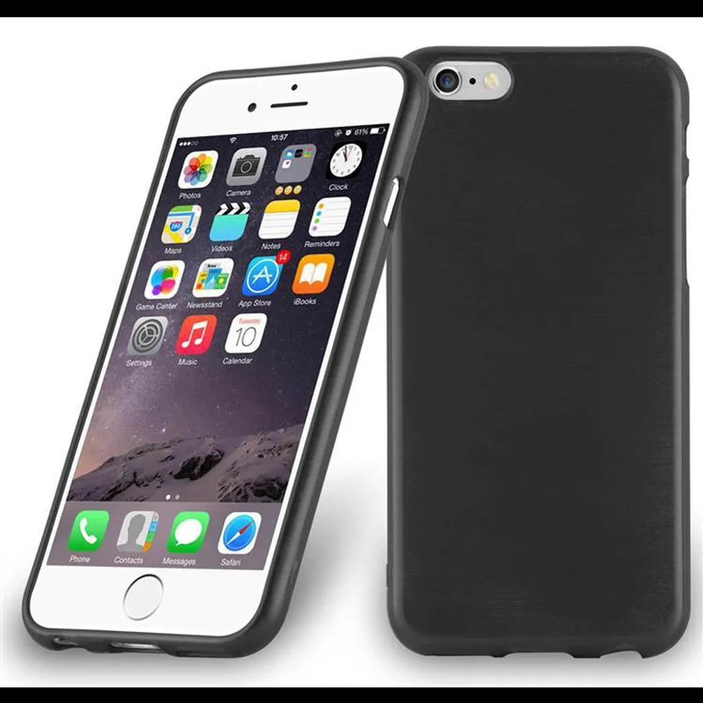 Cadorabo Custodia Per Honor 8 In NERO METALLICO - Morbida Cover