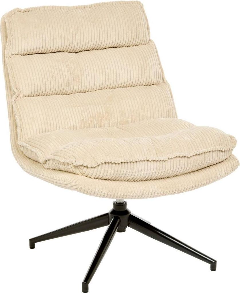 Harper drehsessel stoff beige l74,5xb64xh87 cm - Atmosphera créateur d'intérieur