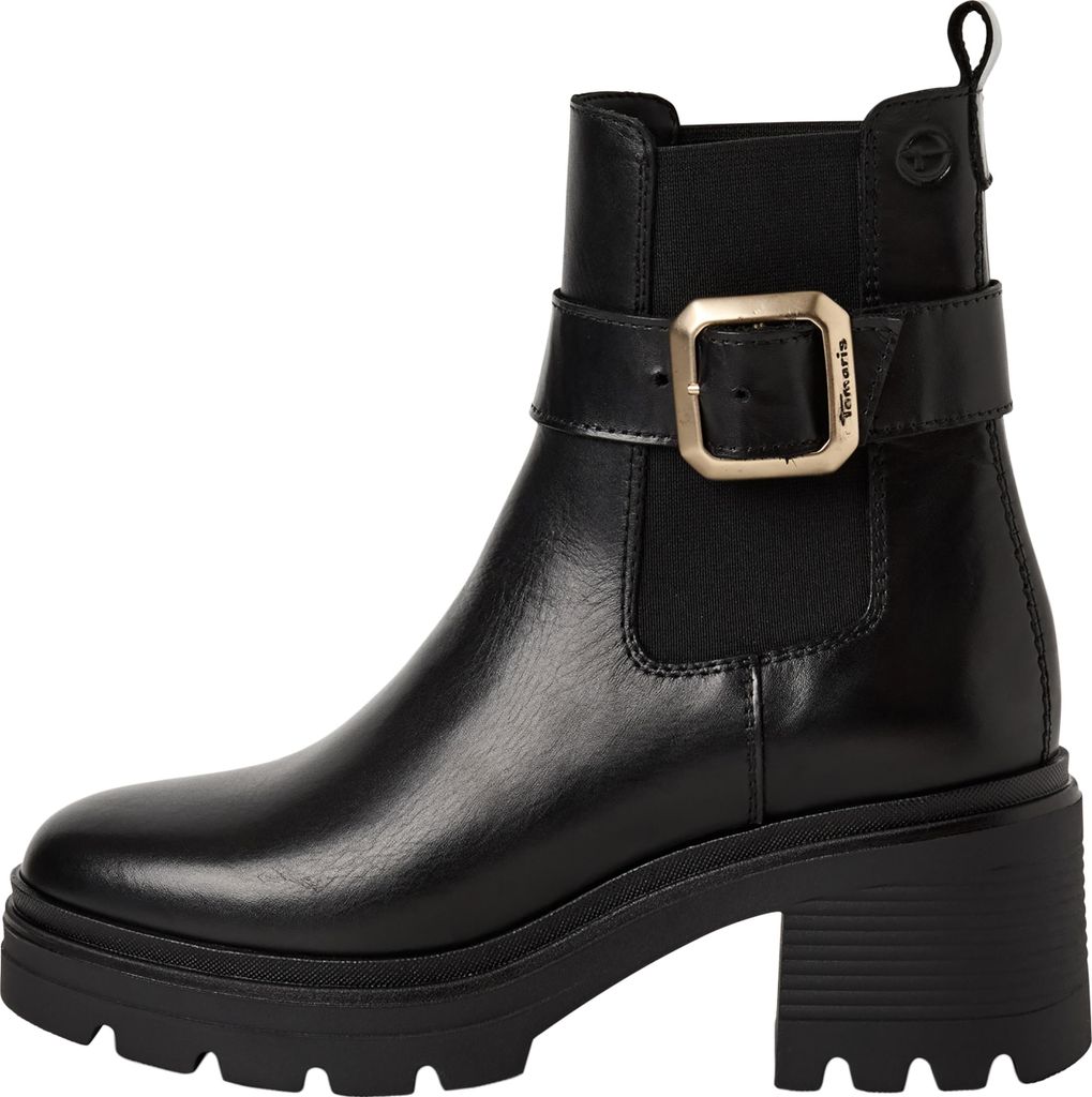 Tamaris Chelsea-Stiefeletten aus Leder mit Absatz