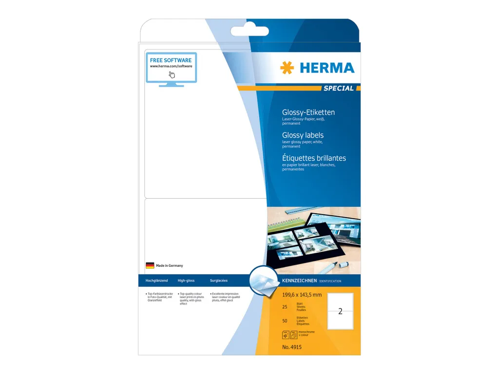 Crea Etichette Fotografiche con HERMA Special Glossy 199,6x143,5mm