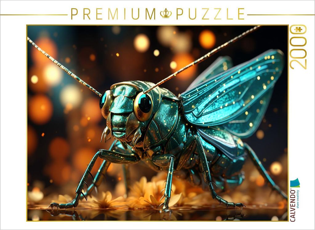 CALVENDO Puzzle Grashüpfer | 2000 Teile Lege-Größe 90x67cm Foto-Puzzle für glückliche Stunden