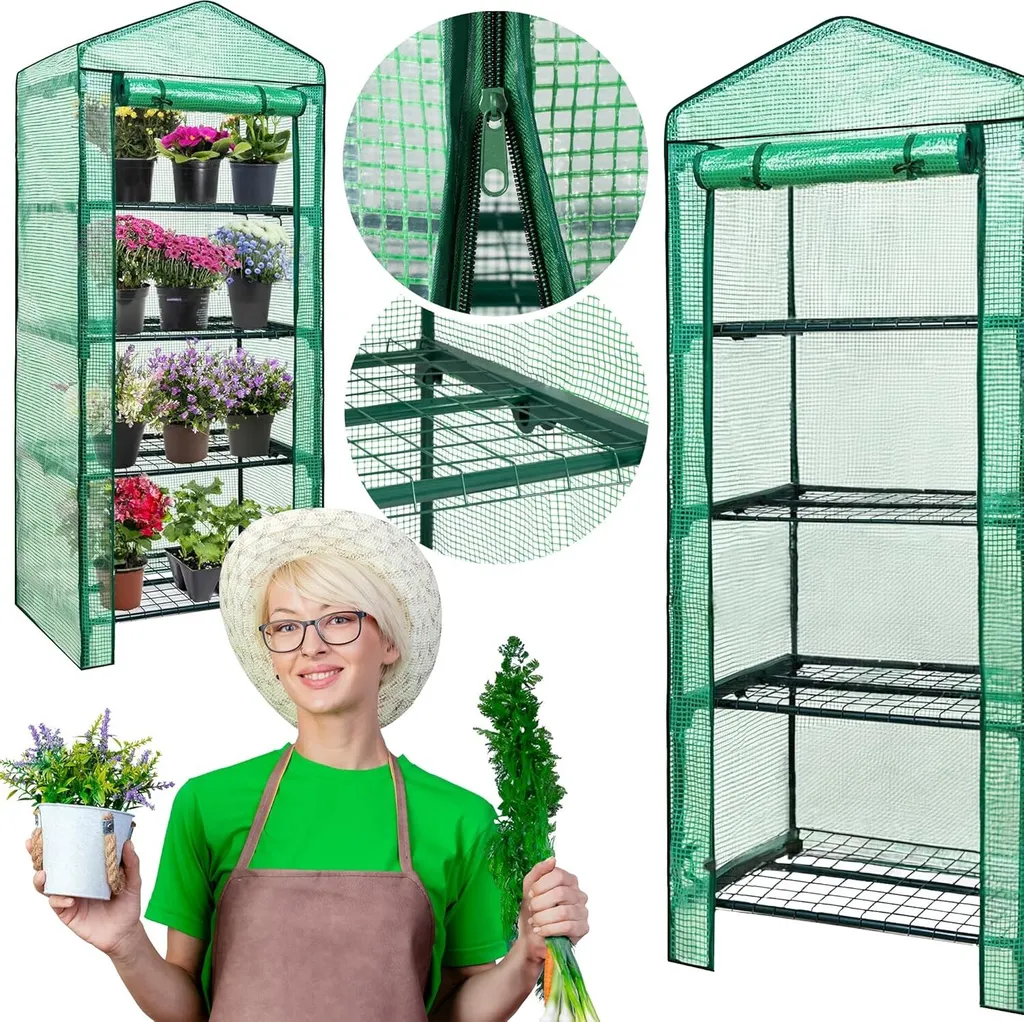Étagère de culture pour semis et plantes de balcon 160x70x50cm Foliak