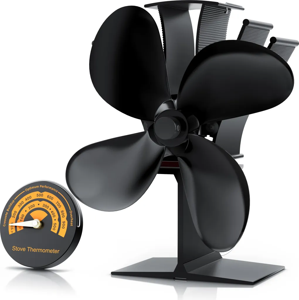 Ventola Brandson Silenziosa per Caminetto con Termometro Gratis