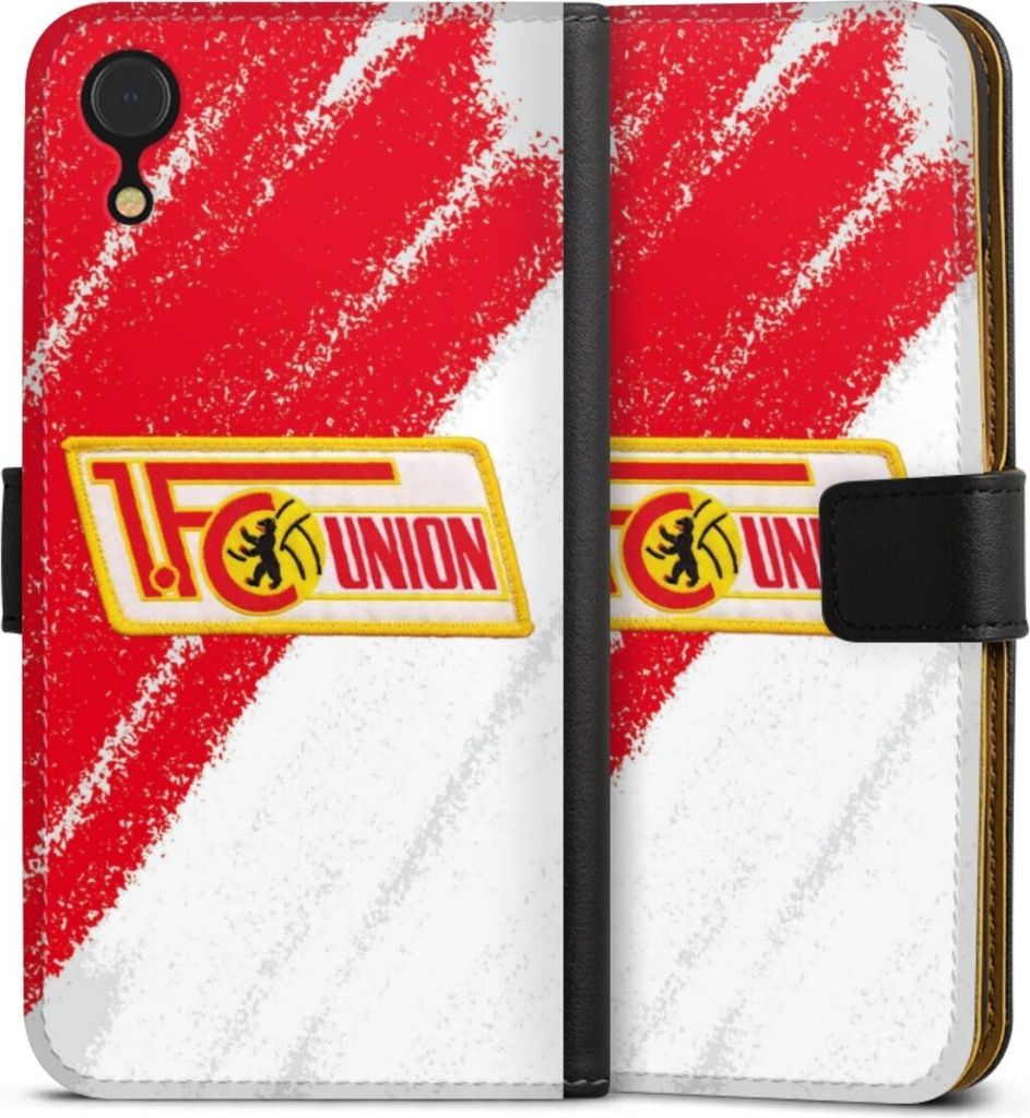DeinDesign Klapphülle für Apple iPhone Xr Handytasche Lederhülle Tasche 1. FC Union Berlin Logo Offizielles Lizenzprodukt