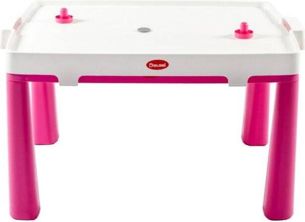 Kindertisch + Airhockeyspiel - rosa