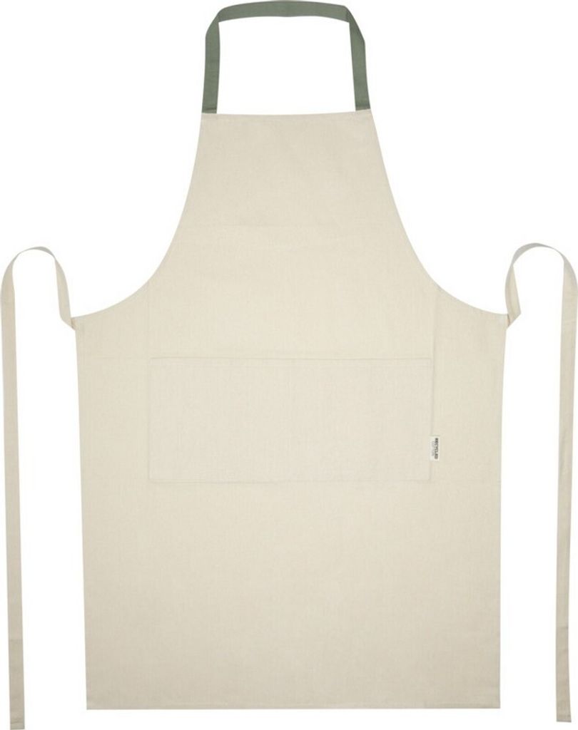 Schürze "Nia", Recycelte Baumwolle PF4459 (Einheitsgröße) (Heidekraut-Grün/Natürlich)