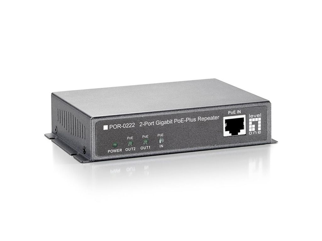 LevelOne POR-0222 - Repeater - 1GbE - 10Base-T, 100Base-TX, 1000Base-T