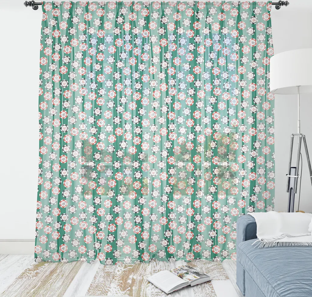 Arazzo Parete Kasino ABAKUHAUS 220x274cm - Poker Pirata Verde Giada