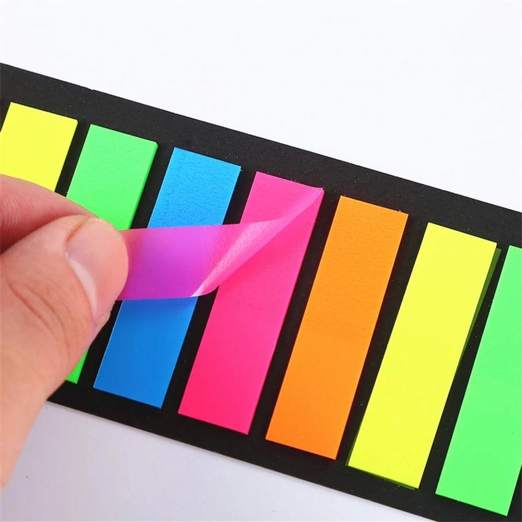 Sticky Notes Transparant - 200 Memoblaadjes - Index Tabs - Productafbeelding 