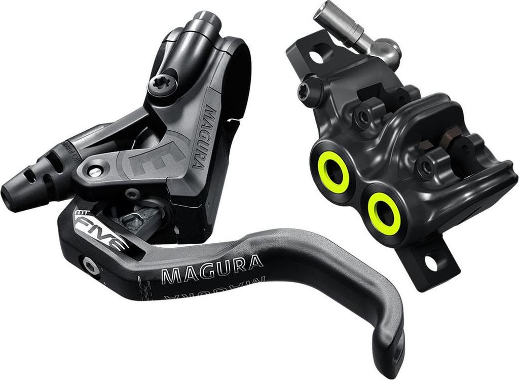 Magura MT5 PRO – 4-Kolben Fahrrad Scheibenbremse mit 1-Finger HC-Hebel