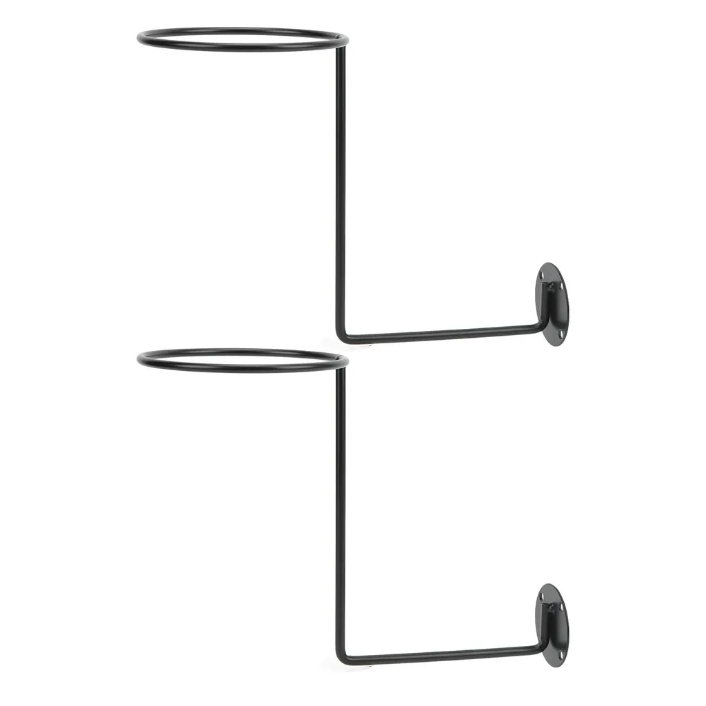 Support de casque moto mural en acier noir robuste, présentoir intégral - 5