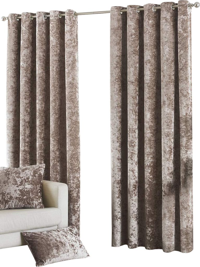 Paoletti - Ösenvorhänge "Verona" 2er-Pack RV1290 (Vorhanglänge: 116,84 cm x Vorhangbreite: 137,16 cm) (Grau)