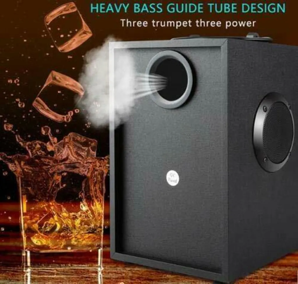 Enceinte Bluetooth sans Fil avec Subwoofer pour Intérieur et Extérieur